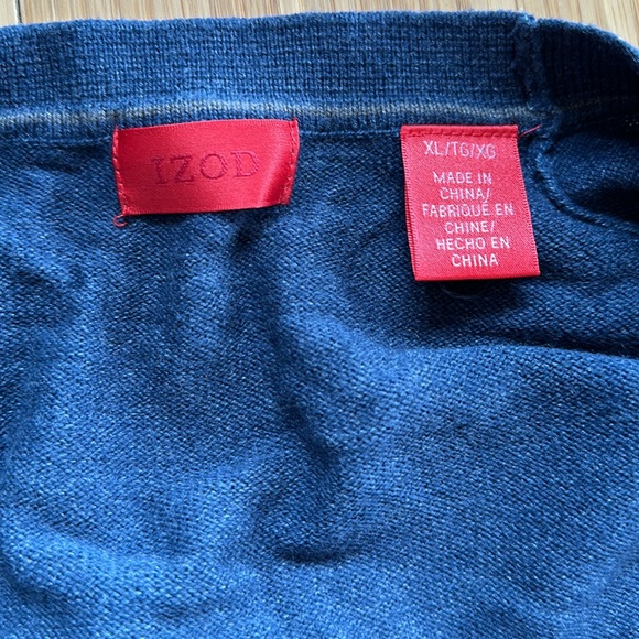 izod cardigan Blue size XL - Picture 3 of 5